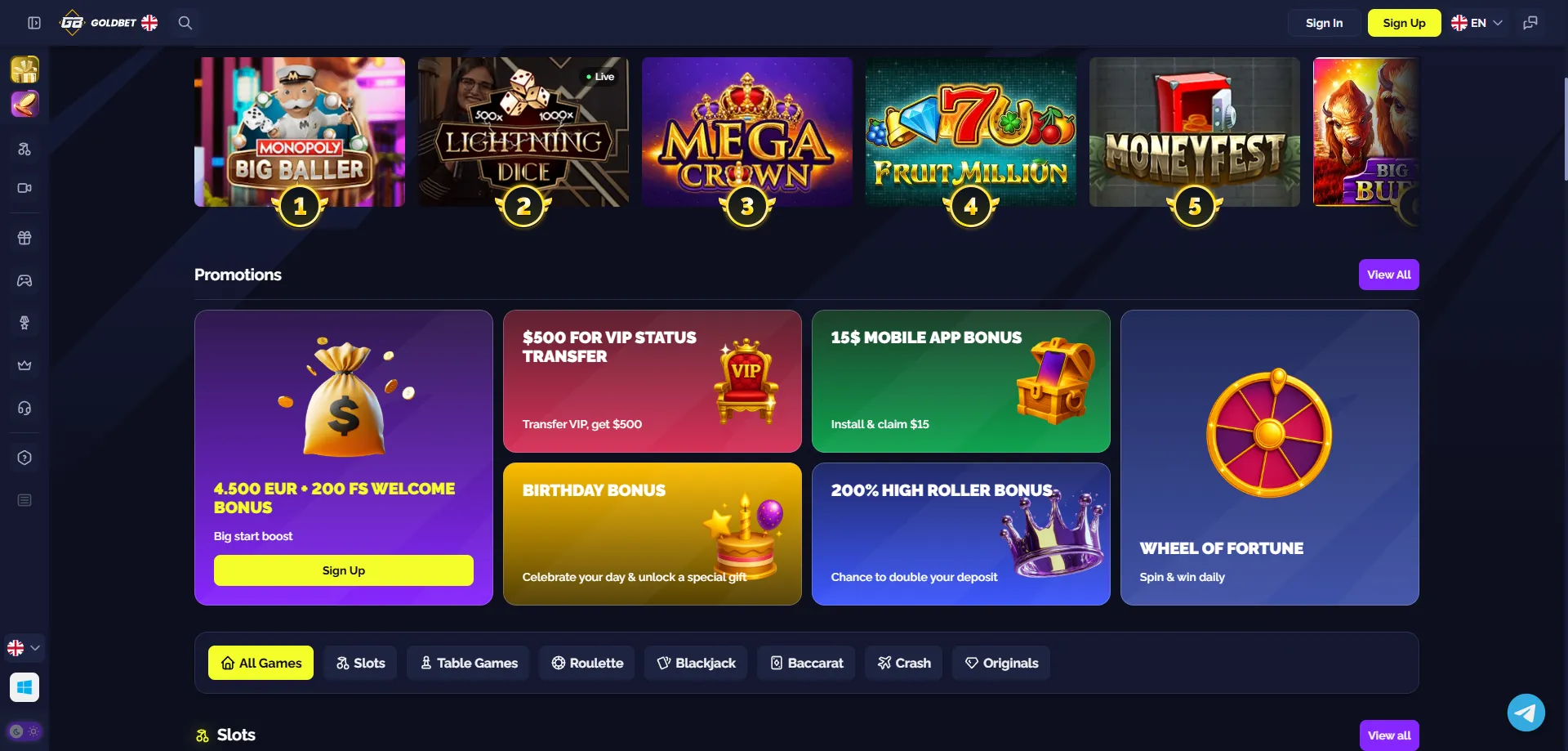 Goldbet Casino login page — secure account access for Pakistan players